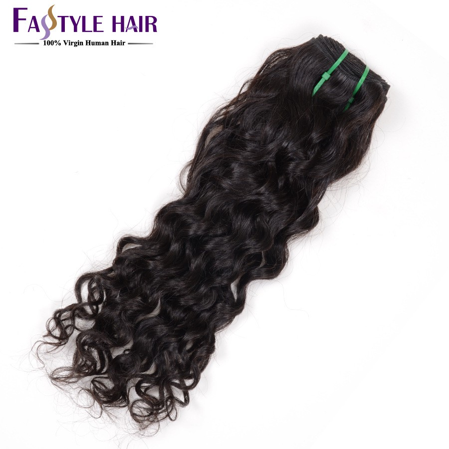 Brazilian Natural Wave Human Virgin Hair Extensions Natural Color