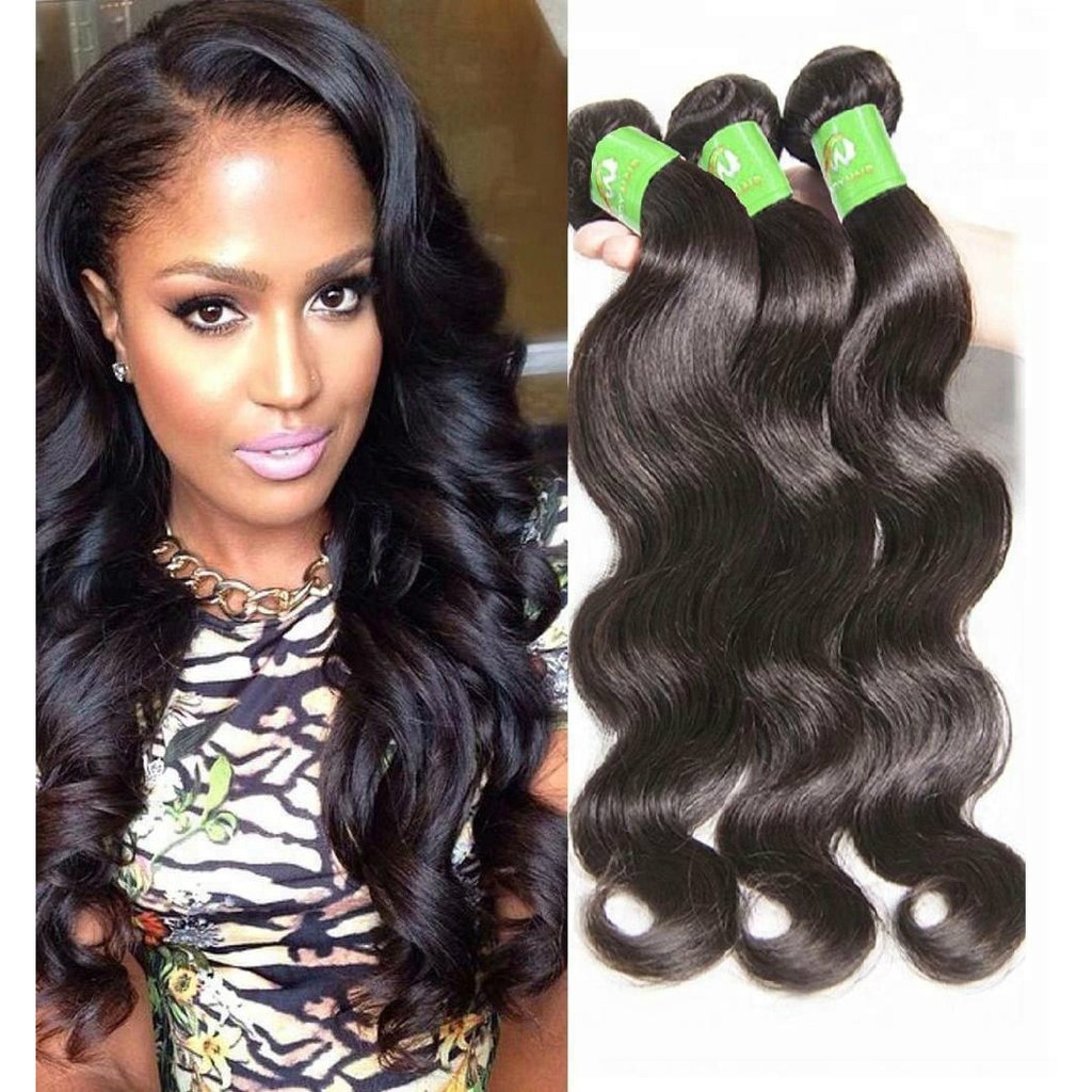 Brazilian Virgin Hair Bundles Gradenatural Color Body Wave Hair