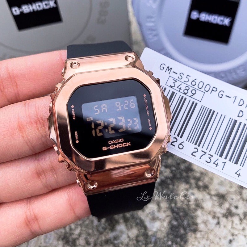 g shock rose gold metal