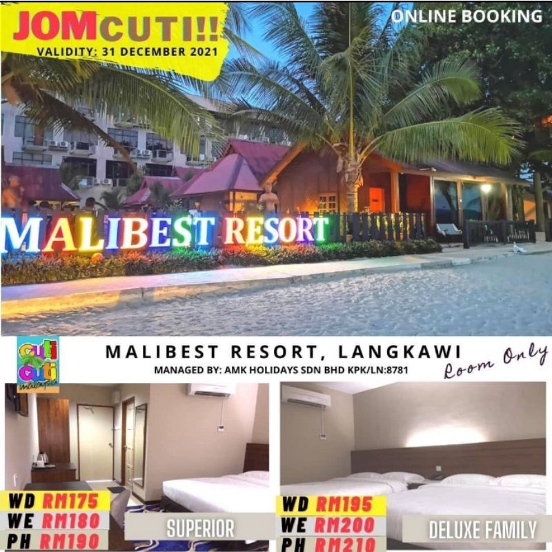 Malibest Resort Langkawi Booking And Reservation Shopee Malaysia