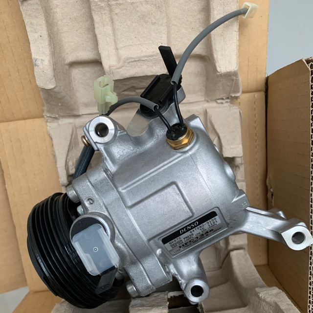 AIR COND COMPRESSOR (ORIGINAL DENSO) FOR PERODUA MYVI (4PK) Shopee
