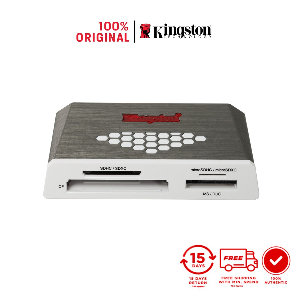 Kingston Card Reader USB 3.0 High Speed Media SD/MicroSD Reader FCRHS4