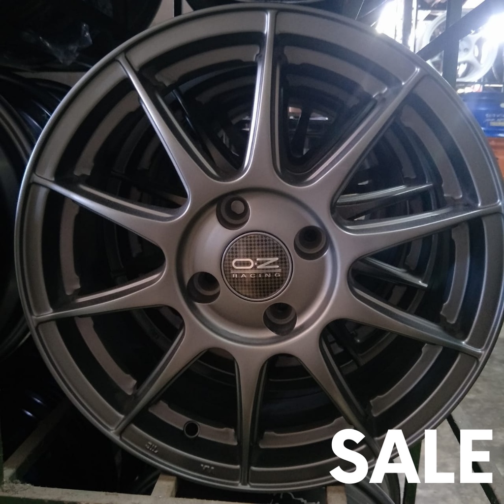 Ready Stock Sport Rim Car 6x15 Oz B025 100mm Wheel 1set Grey