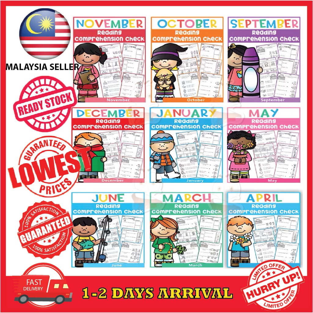 Reading Comprehension Learning Book Kindergarten English Exercise