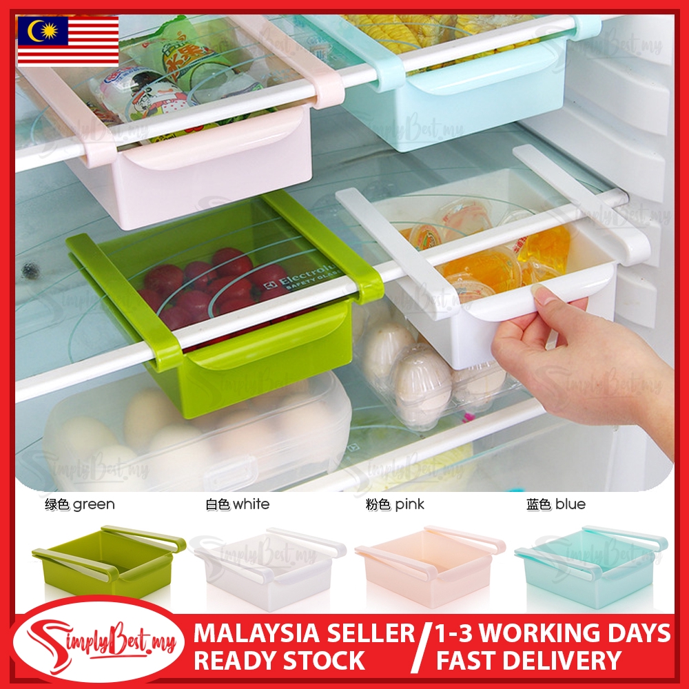 SIMPLYBEST MultiFunctional Fridge Drawer Organizer Slider Food Savers