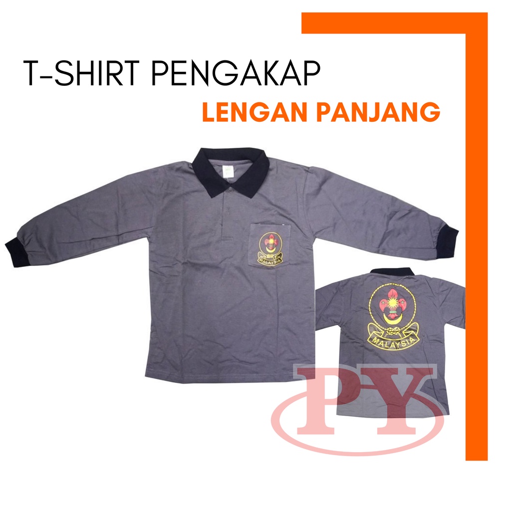 Buy 002ls T Shirt Pengakap Lengan Panjang Tshirt Kadet Long Sleeves Cadet Kokurikulum Scout Seetracker Malaysia