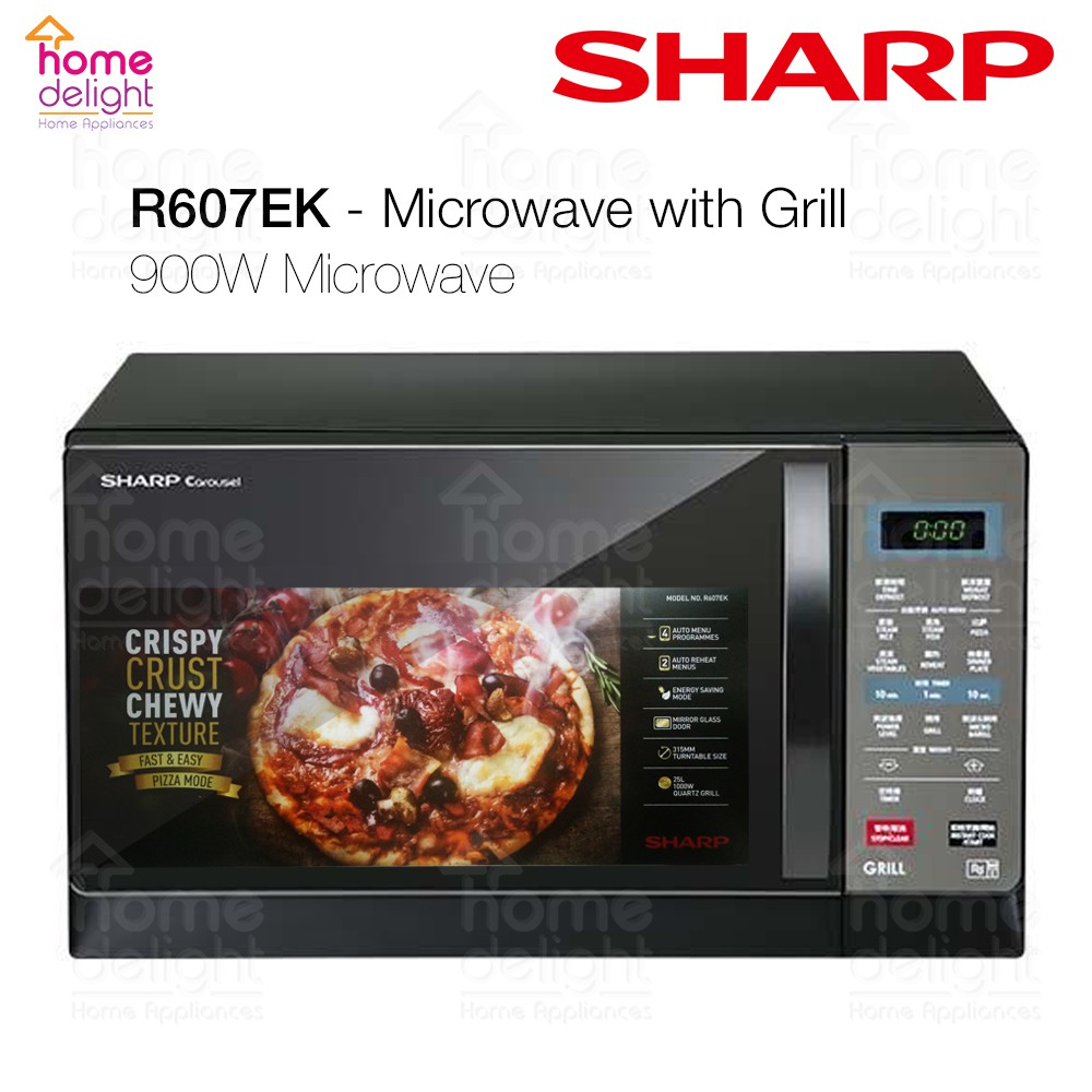Sharp R607EK Microwave with Grill (25L) Shopee Malaysia