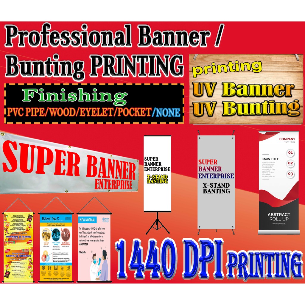  CUSTOM SIZE PRICE PER SQ FT 1440dpi Banner Bunting Printing Tarpaulin 440 300gsm 
