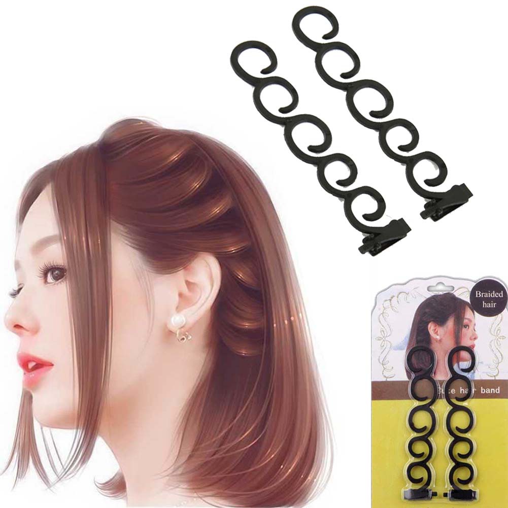 2pcs/Set Hot Magic Hair Clips Queue Twist Plait DIY Braid Hairstyle  Accessories Centipede Braid Styling Tools | Shopee Malaysia