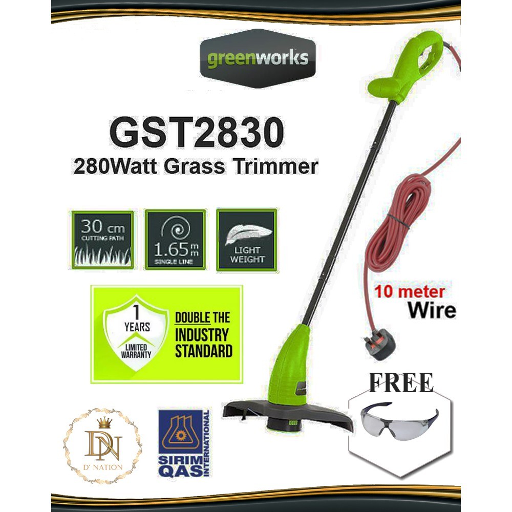 greenworks string trimmer