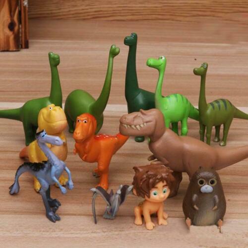 12pcs The Good Dinosaur Cake Topper Figure Toys Arlo Spot Budda Ramsey Kids Toy 