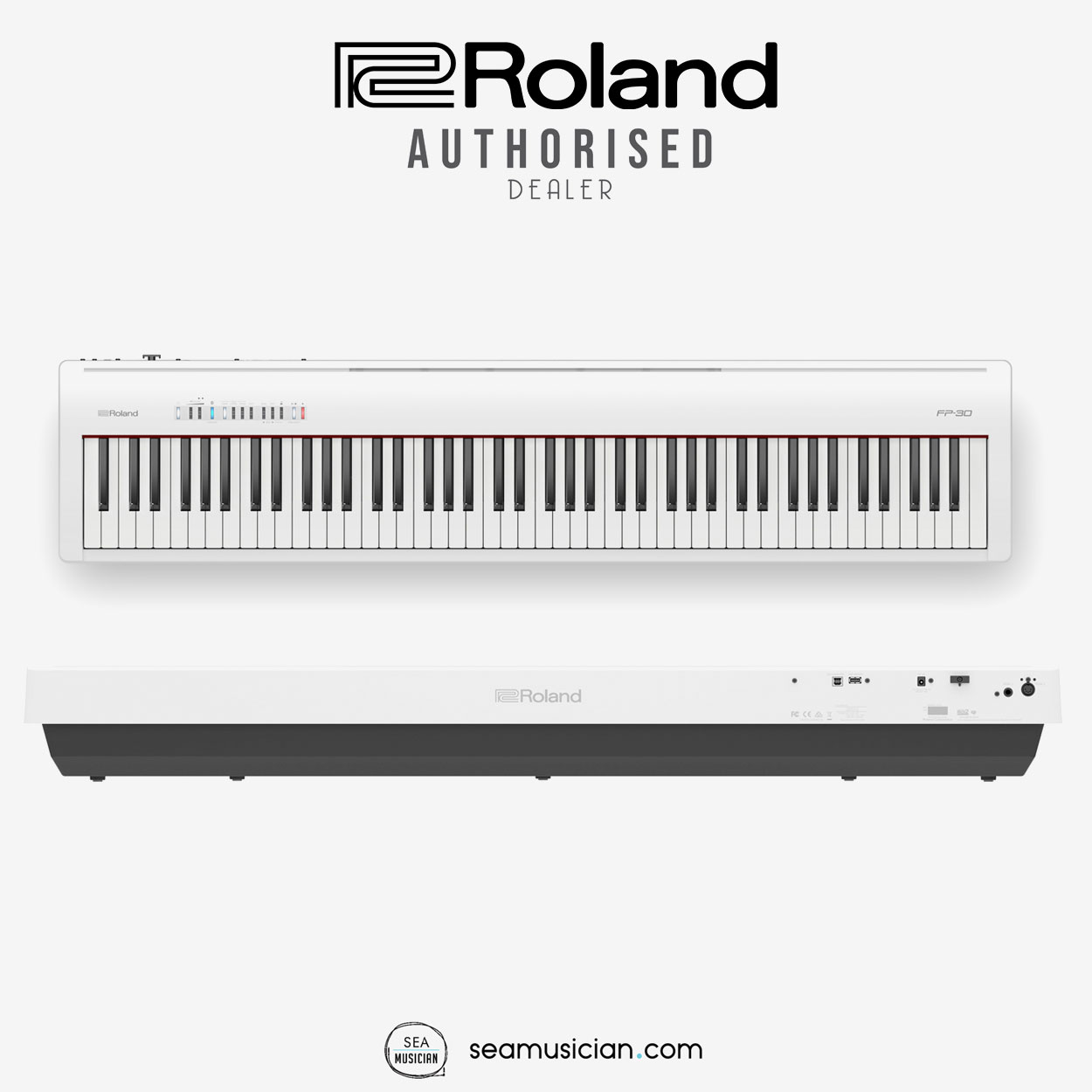 Roland Fp 30 Key Digital Piano With Sustain Pedal Color White Fp30 Fp 30 Key Piano Seamusician Shopee Malaysia