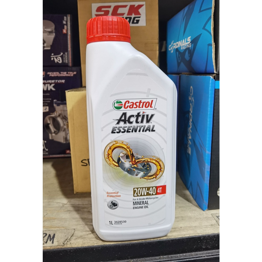 Castrol Active Essential 20w40 Mineral Engine Oil 1L | Shopee Malaysia