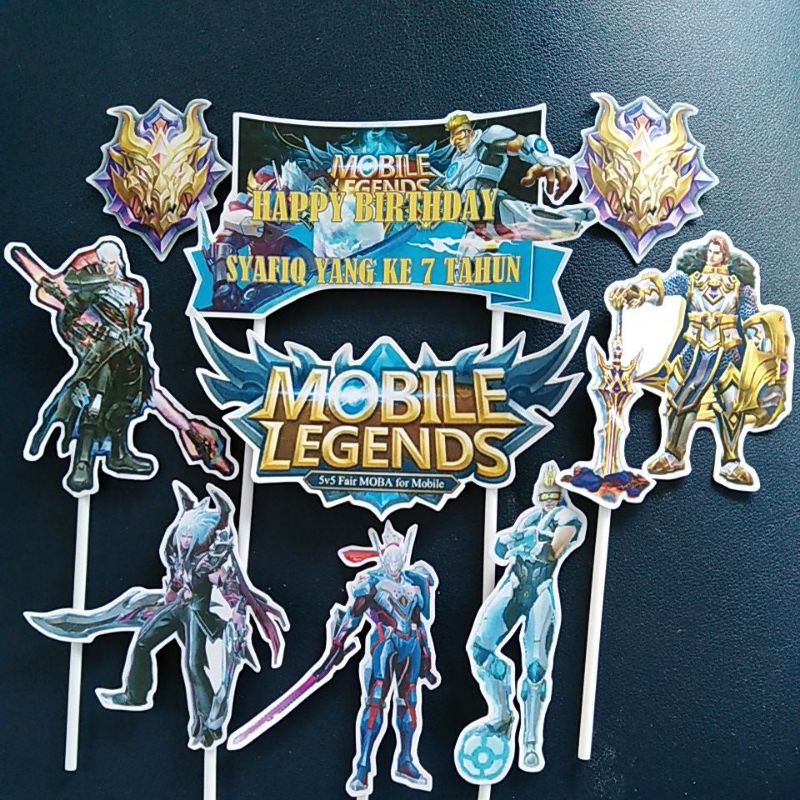 Cake Topper Mobile Legends Iii Shopee Malaysia