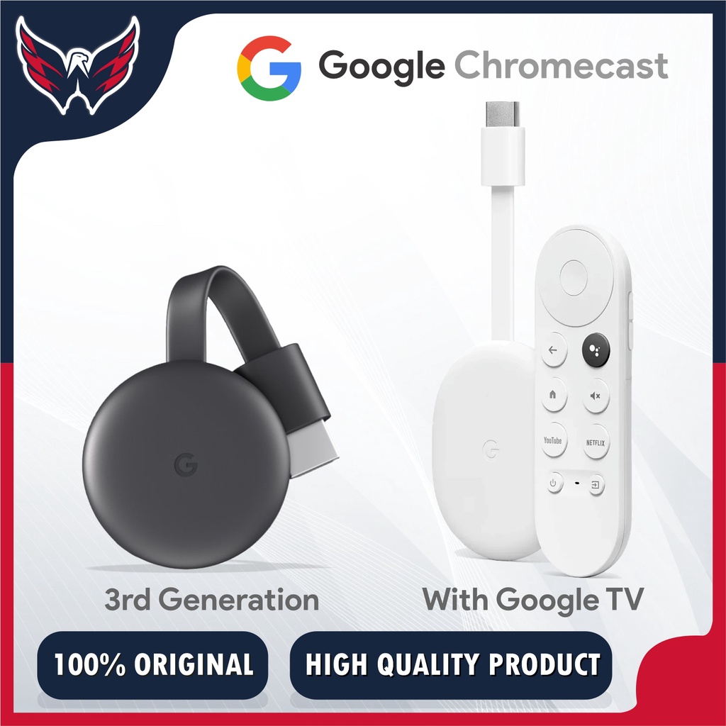 Chromecast 3 / Chromecast With Google TV 4K HDR Genuine GOOGLE
