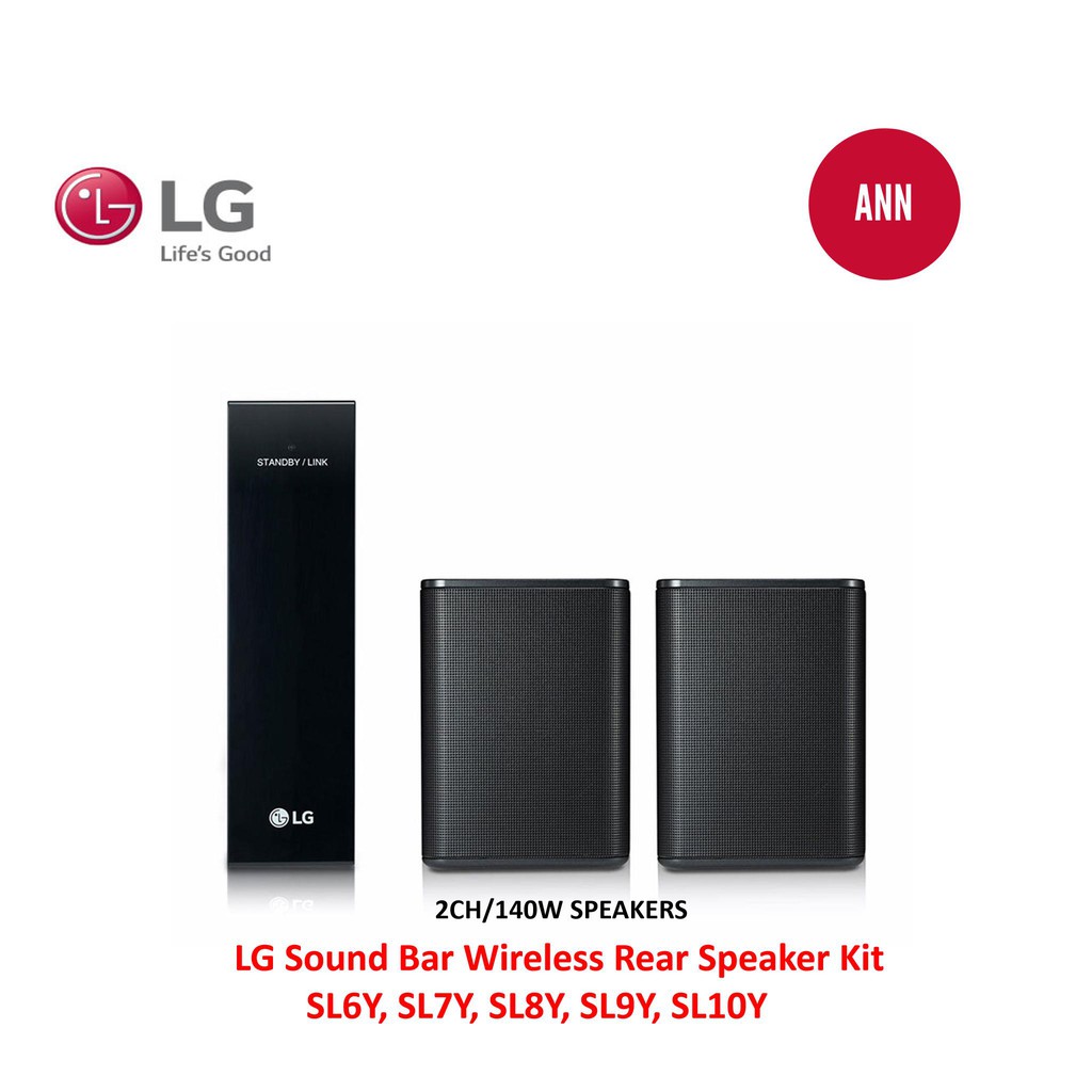 LG SPK8S 2.0Ch 140W Soundbar Wireless Rear Speaker [Bubble Packing