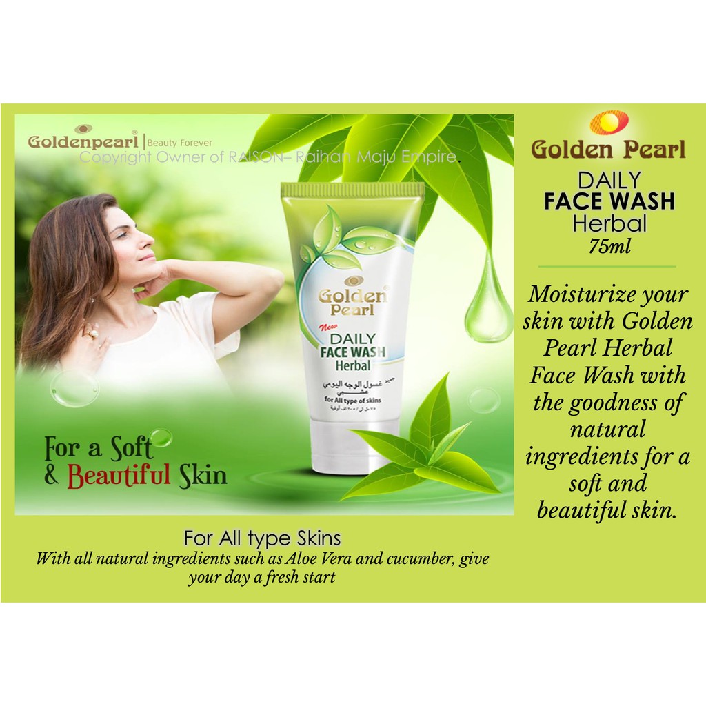 golden pearl daily face wash