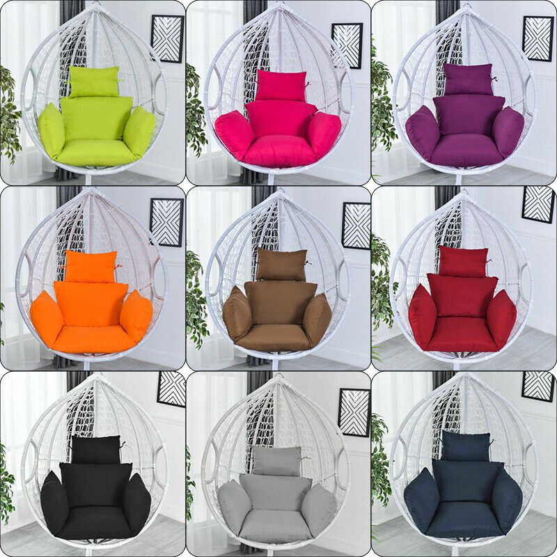 Kusyen Hanging Chair Cushion Swing Basket Egg Chair Soft Mat Pad Rattan Nest Thicken Hanging Chair Pad Garden Outdoor Shopee Malaysia - red egg chair roblox