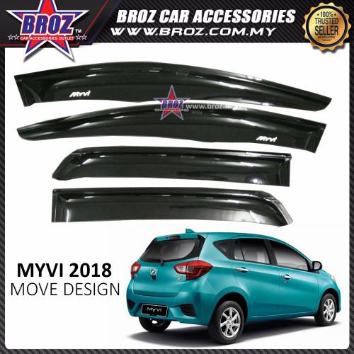 Perodua Viva Door Visor - Contoh Trim