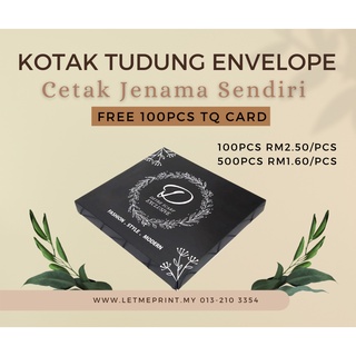 SAMPLE KOTAK TUDUNG ENVELOPE PRINTED Scarf BOX Hijab BOX Scarf Box ...