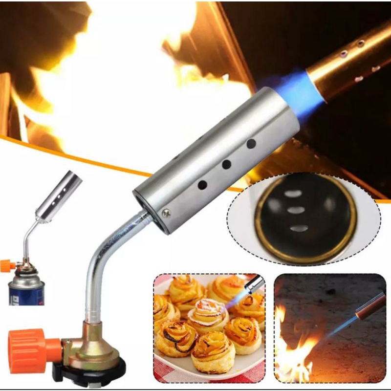 New Metal Gas Torch Butane Gas Welding Torch Cooking Blow Torch Copper Gun Torch Butane Lighter Heating