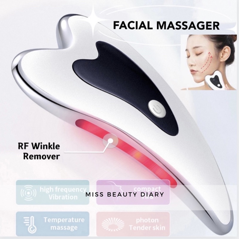 【ReadyStock】Facial Tools Face Massager Sliming Gua Sha导入仪刮痧仪光疗美容仪瘦脸按摩仪✨Facial Tools刮痧板脸部 V Shape Face Roller