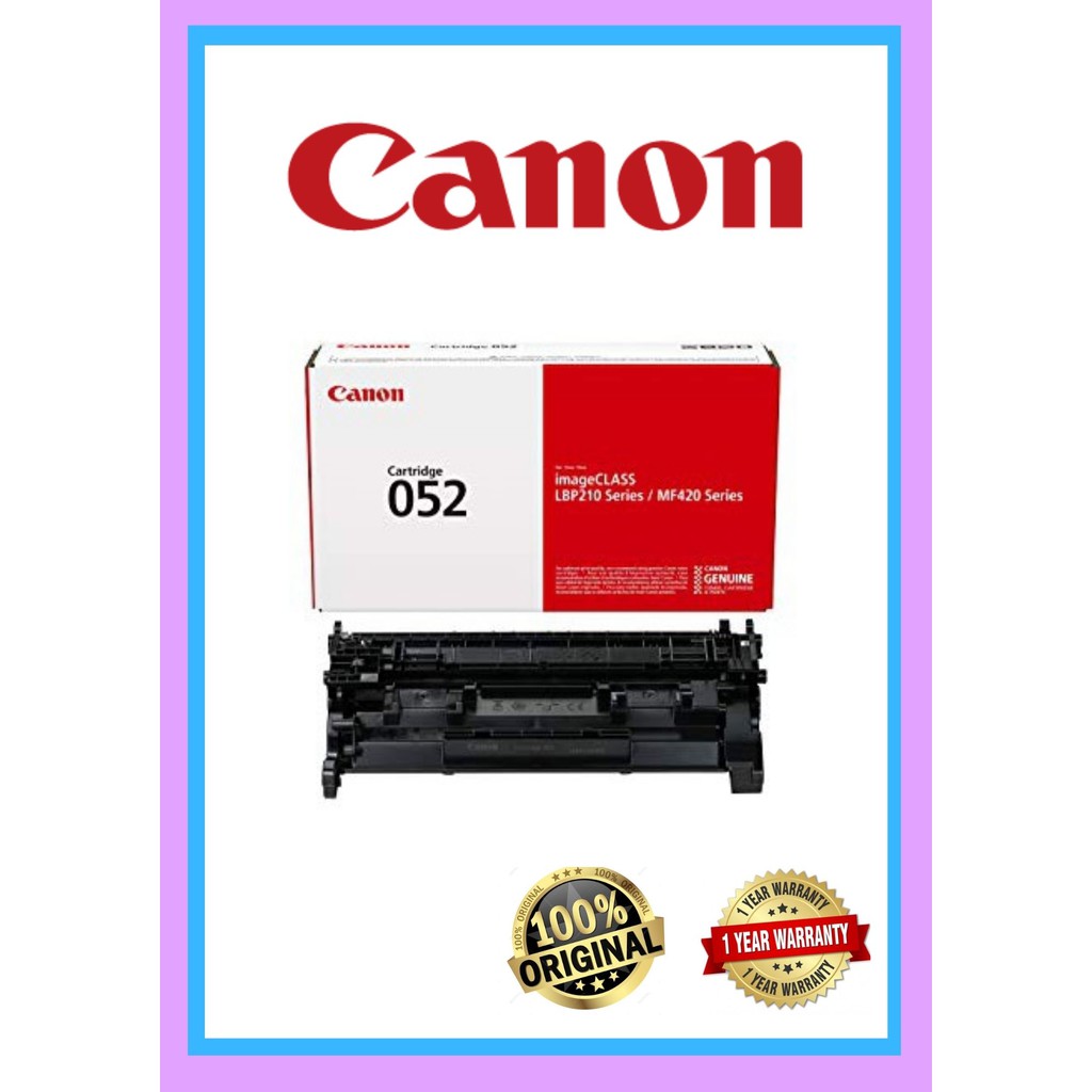 CANON CARTRIDGE 052 ORIGINAL LASER TONER (BLACK) For imageCLASS LBP214dw LBP215x MF426dw MF429x