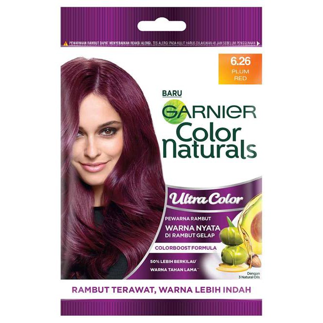 Garnier Ultra Color Plum Red Hair Dye 30ml 30g Shopee Malaysia