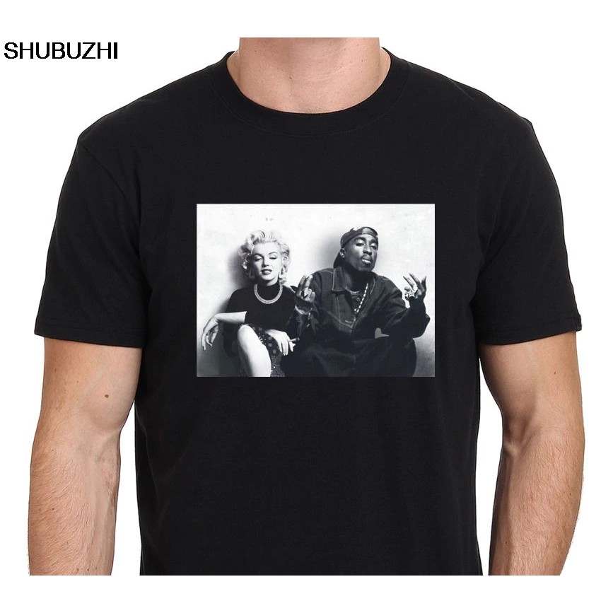 2pac and marilyn monroe t shirt