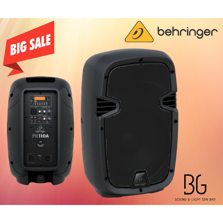 Behringer PK110A Two-Way 10" 350W Powered Portable PA Speaker with ...