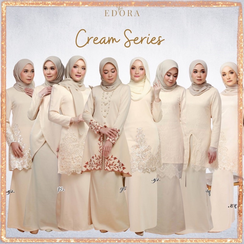 Baju Raya Cream Cair