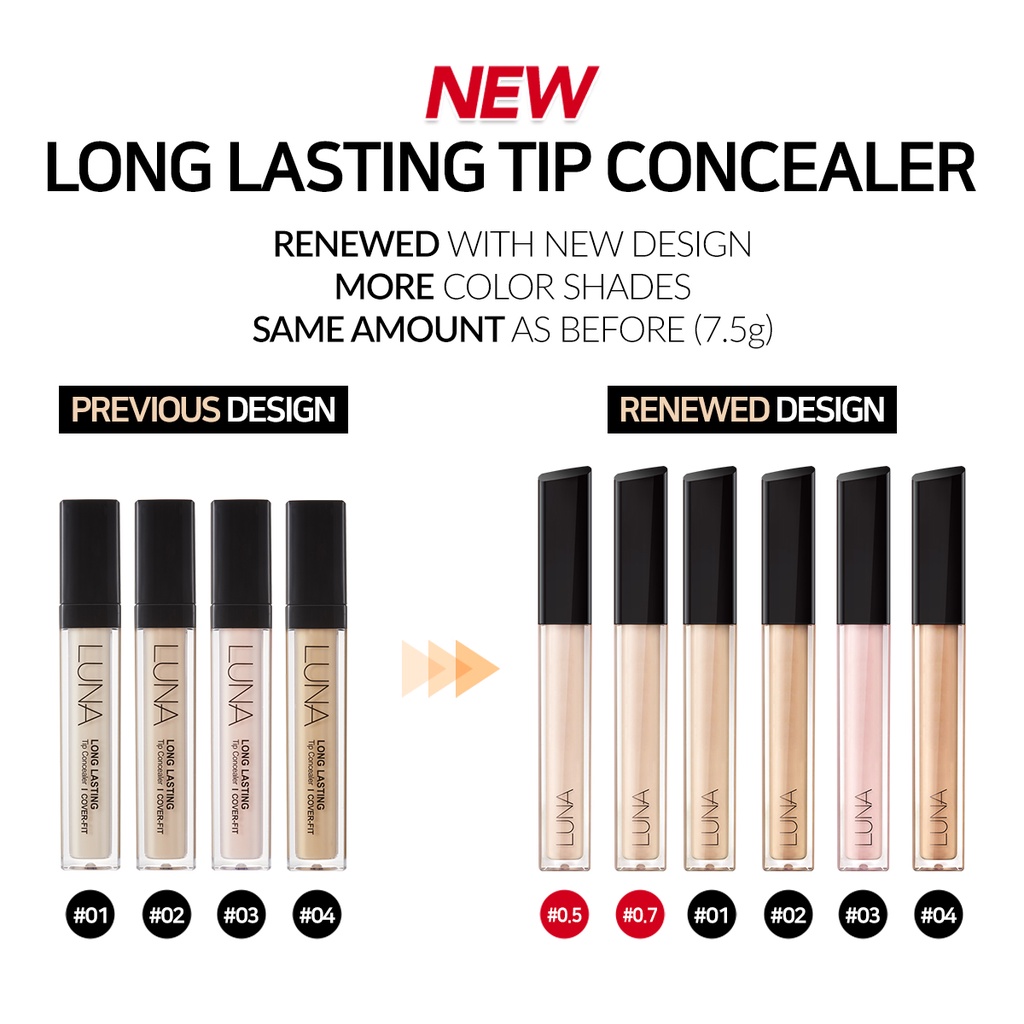 Luna long lasting tip concealer big