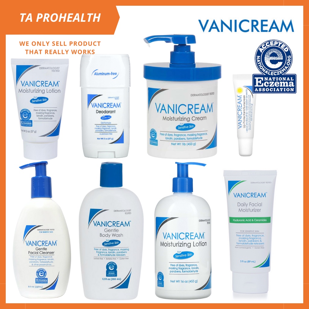 VANICREAM (Gentle Facial Cleanser/ Gentle Body Wash/ Moisturizing Cream