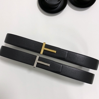 Stock Tom Ford TF belt Tom Ford men's business simple belt real leather  double-sided t-buckle belt | Shopee Malaysia