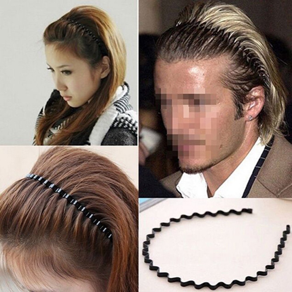 Hot Men Women Metal Wavy Hair Head Hoop Sport Headband Cool Accessory Gift Shopee Malaysia