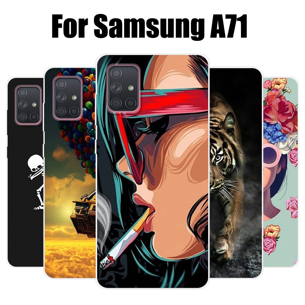 Samsung Galaxy A71 Case Patterned Soft Back Cover For Samsung A71 Shopee Malaysia