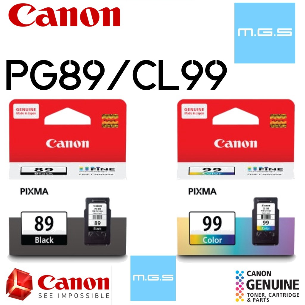 CANON PG89 PG-89 (BLACK ), CL99 CL-99 ( COLOUR) INK E560 [100% ORIGINAL]
