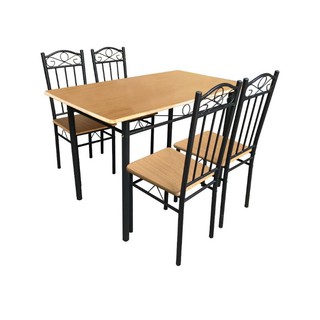 Okura Dining Table with 4 Chairs Home Living Set Meja Okura Dining Table with 4 Chairs Home Living Set Meja