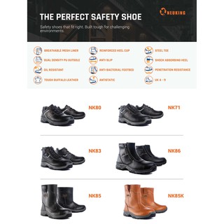 [ECTAKE] NEUKING NK80 Black Colour LOW-CUT Safety Shoe Safety Boots ...