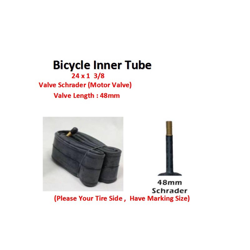 bicycle inner tube 24 x 1.95