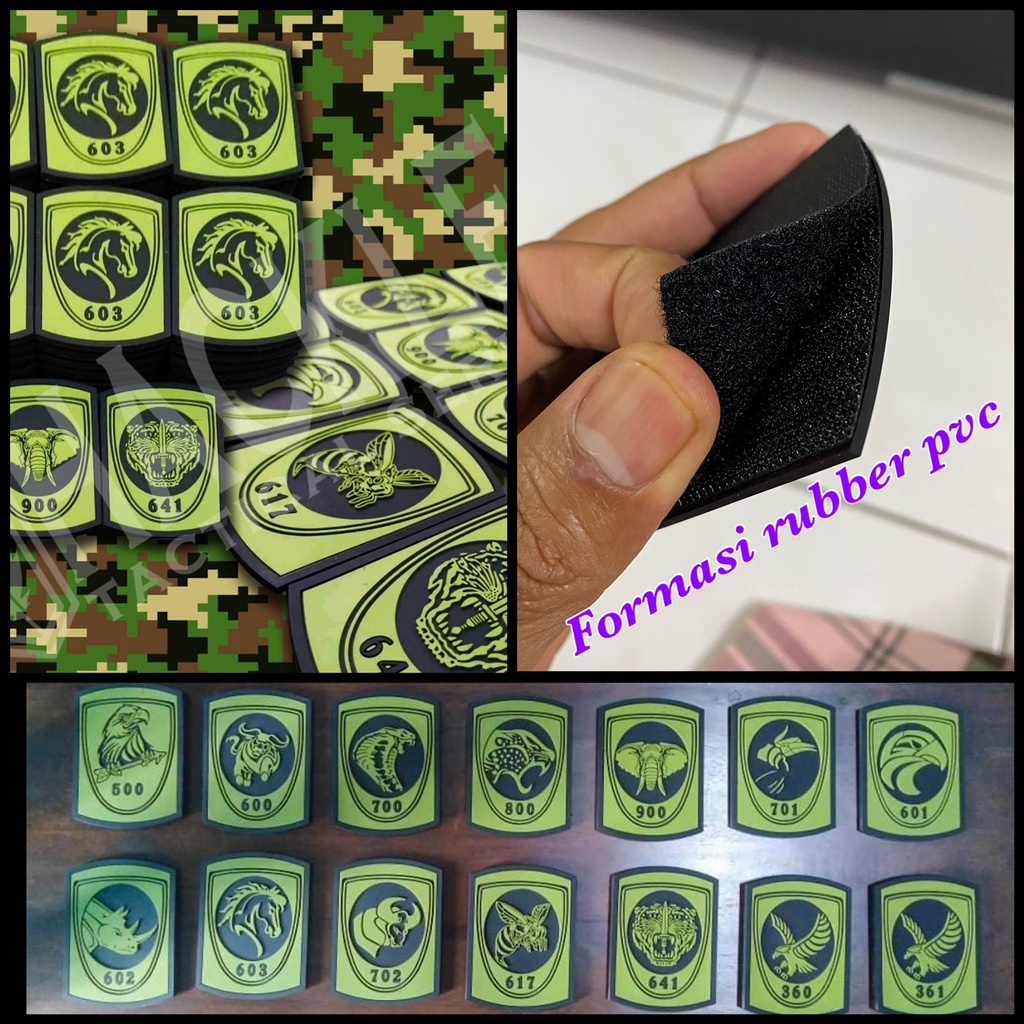 Formasi Rubber Pvc Malaysian Army 