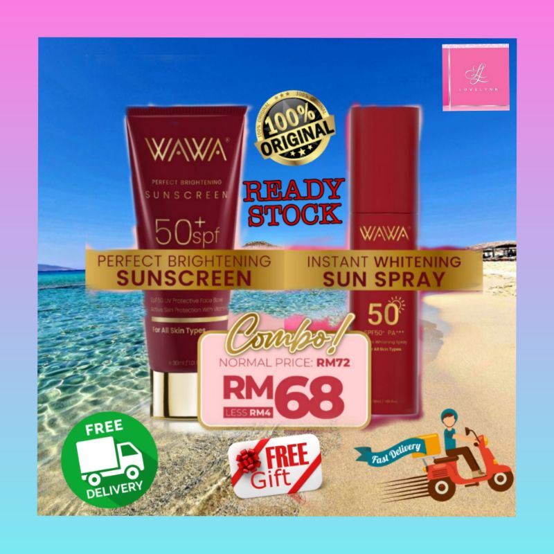 WAWA SUNSCREENS WHITENING FACE & BODY LOTION ORIGINAL Shopee Malaysia