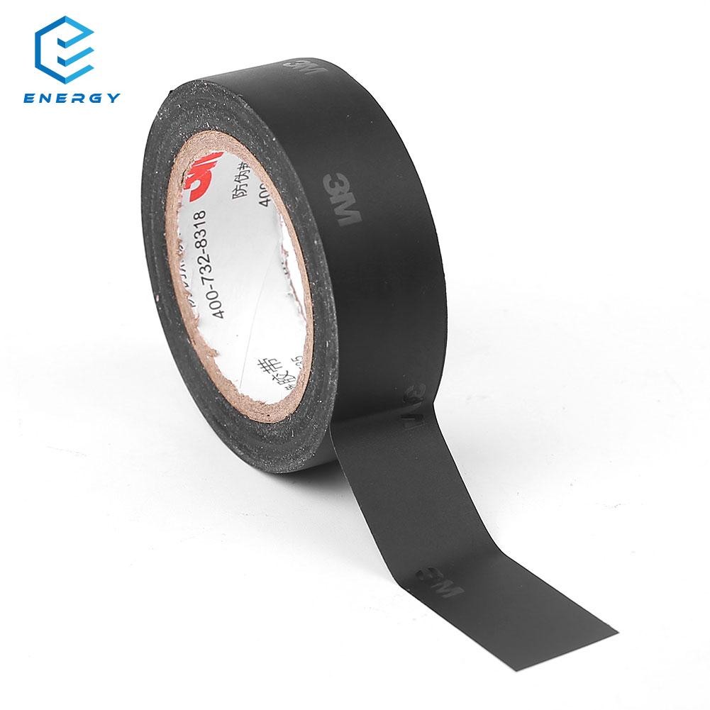 3M 1500 Industrial Electrical Tape Sticky Roll 5.7x10CM Lead Free Black 