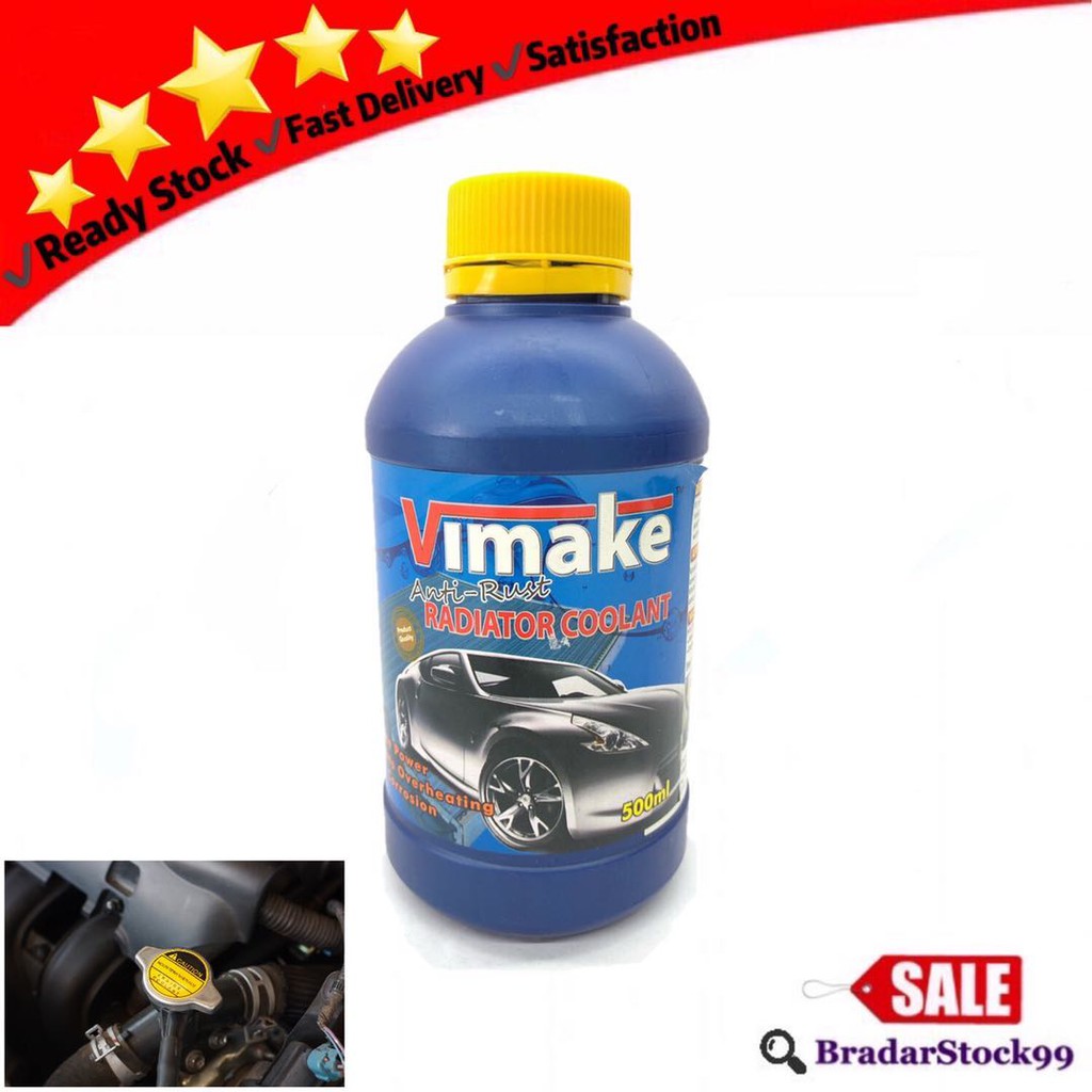 Coolant Kereta Radiator Anti-Rust Car Engine Cool Sejuk Bottle 500ML Axia  Myvi Wira Bezza Aruz Waja Viva Kancil Kelisa