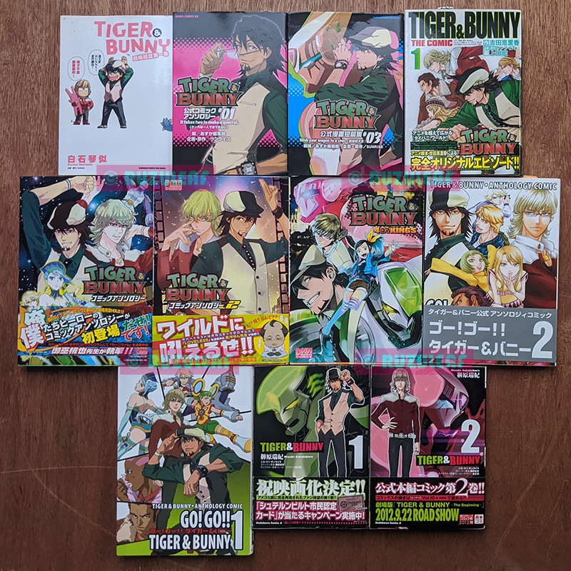 Tiger Bunny タイガー バニー The Comic Anthology 4 Koma Kings Preloved Japanese Chinese Manga Komik Comic Used Secondhand Shopee Malaysia