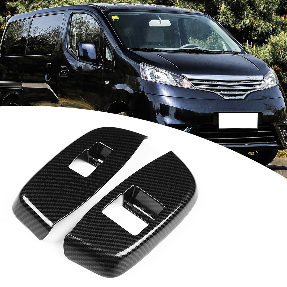 Carbon Car Door Handle Armrest Cover Trim For Nissan Nv200