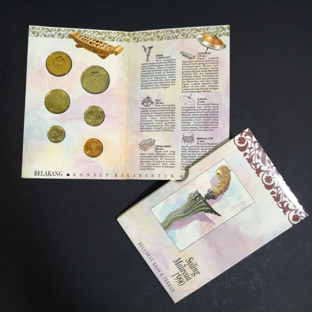 Buy 1990 Limited Special Edition Malaysia Unc Coin Set Bahasa Melayu Version Seetracker Malaysia