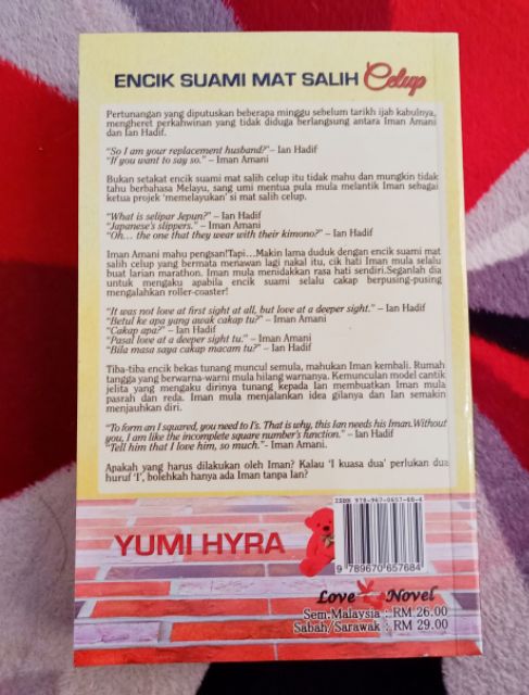 NOVEL ADAPTASI DRAMA TV3 Encik Suami Mat Salih Celup - Yumi Hyra 