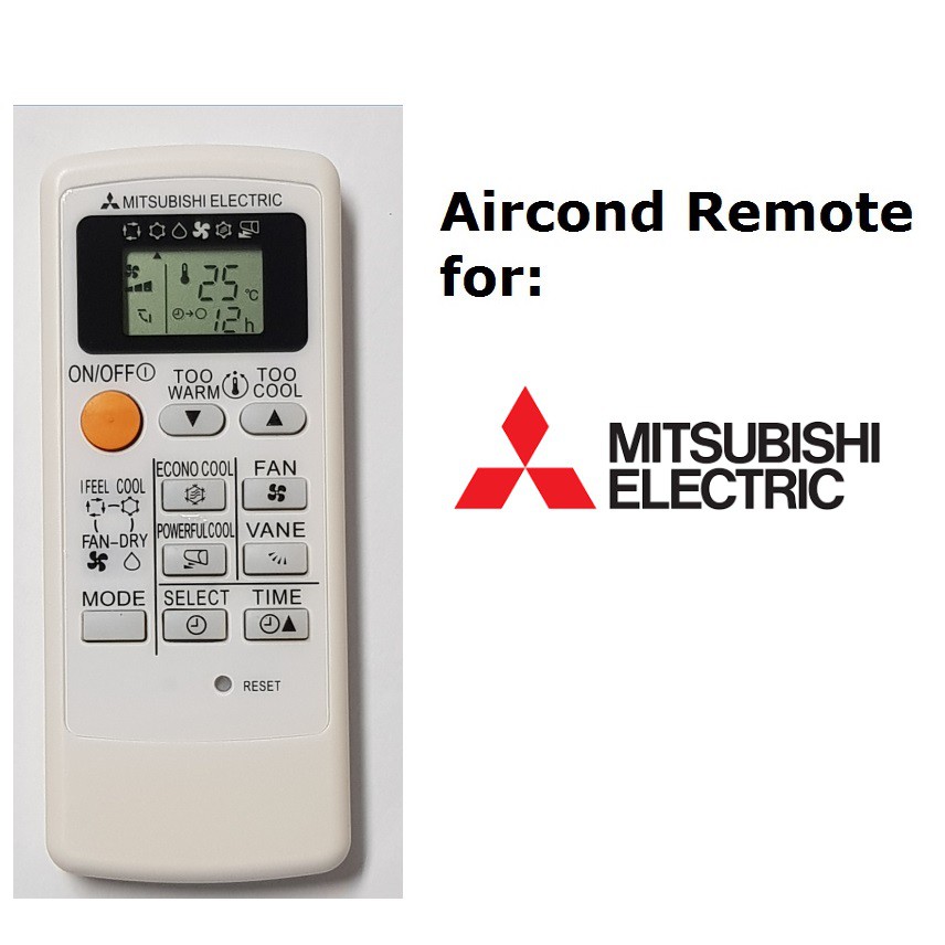 Mitsubishi Electric Aircond Remote control MP04A MP04B MP02B KFR-36G/H ...