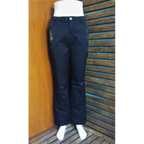 Black Beaded Black Pants (26-27" waist) JD094